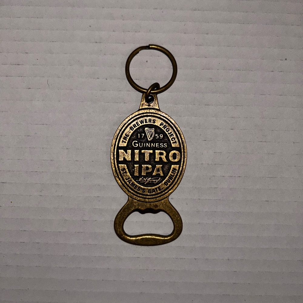 Guinness Nitro IPA Bottle Opener Keychain
